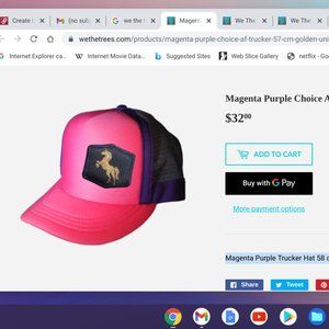 Unisex Trucker Hat We The Trees Unicorn